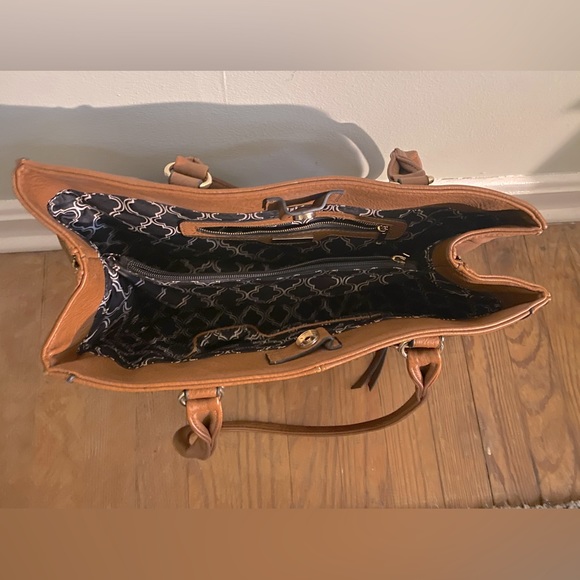 Camel brown large satchel - Picture 3 of 5